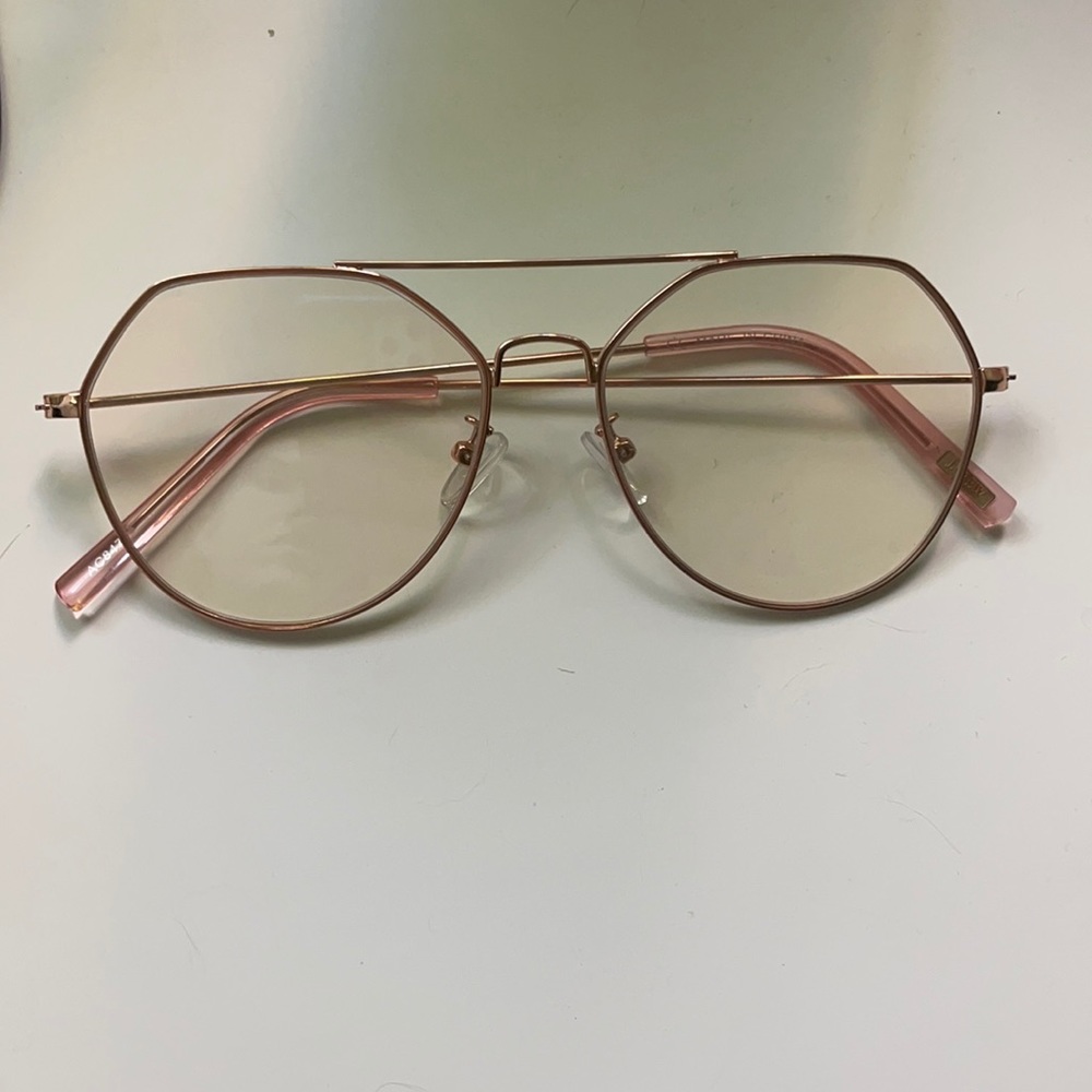 Rose gold blue light glasses